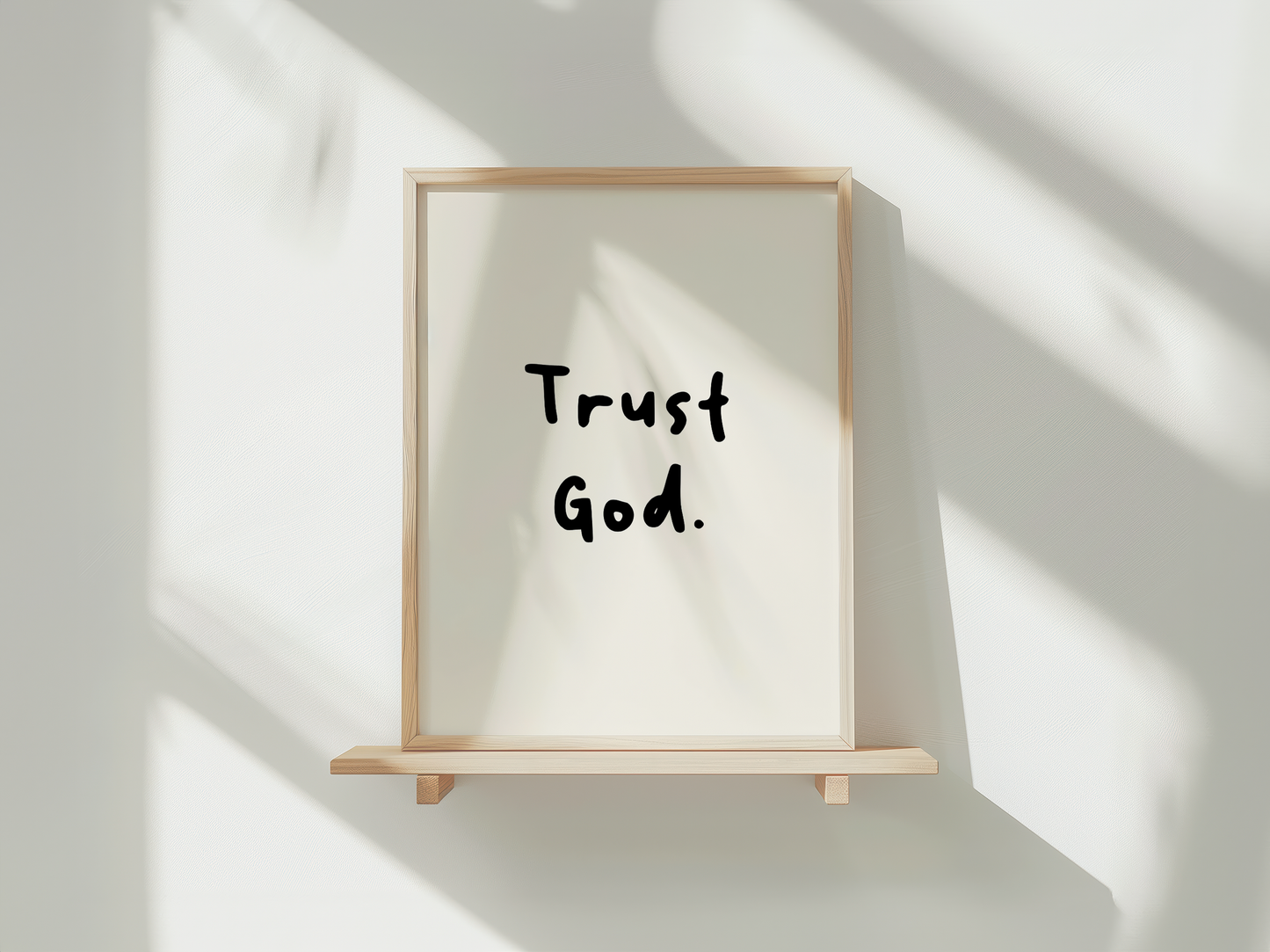 Trust God.